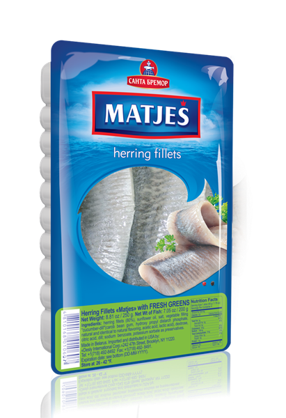 Picture of MATJES HERRING FILLET WITH FRESH GREENS, 250g /8.82oz
