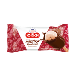 Picture of "PTICHKA BRESTSKAYA" Plombir ice cream with butter cream flavour in fat glaze with cocoa eskimo 65 g